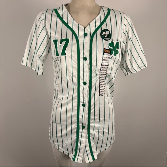 ❤️ NWT Spencer's St. Patrick's Day Clover Wasted #17 Jersey M - Picture 3 of 11